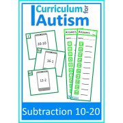 Subtraction 10-20 Task Cards